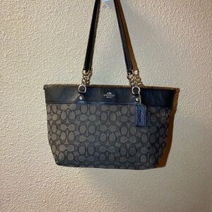 Coach Black and Gray Shoulder Bag